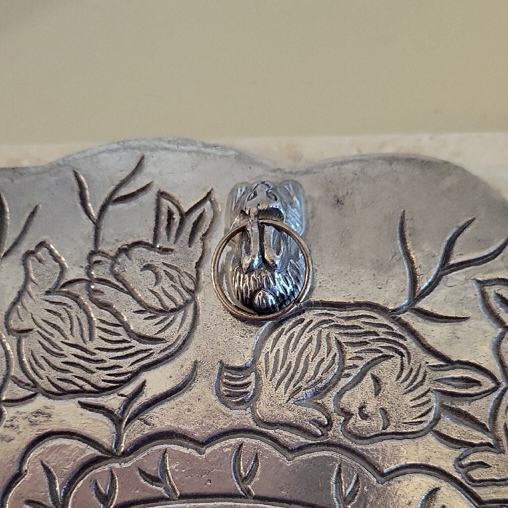 Arthur Court Silver Rabbit Motif Decorative Trivet - Picture 5 of 9